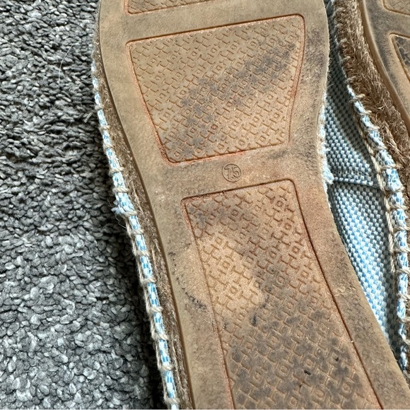 Tory Burch Colorblock Espadrille Flat in Seltzer Blue - Picture 7 of 9